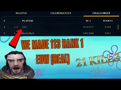 Rank 1 Sylas - Helping And Carrying 113 To Get Rank 1 EUW