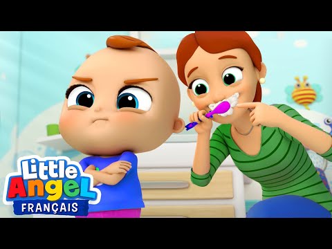 Non, je ne veux pas brosser mes dents ! | Le monde de Bébé Louis | Little Angel Français - Comptines