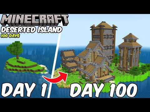 100 Days on a Deserted Island in Minecraft Bedrock