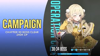 [CAMPAIGN] Chapter 30 Boss Clear at 240K CP | GODDESS OF VICTORY: NIKKE