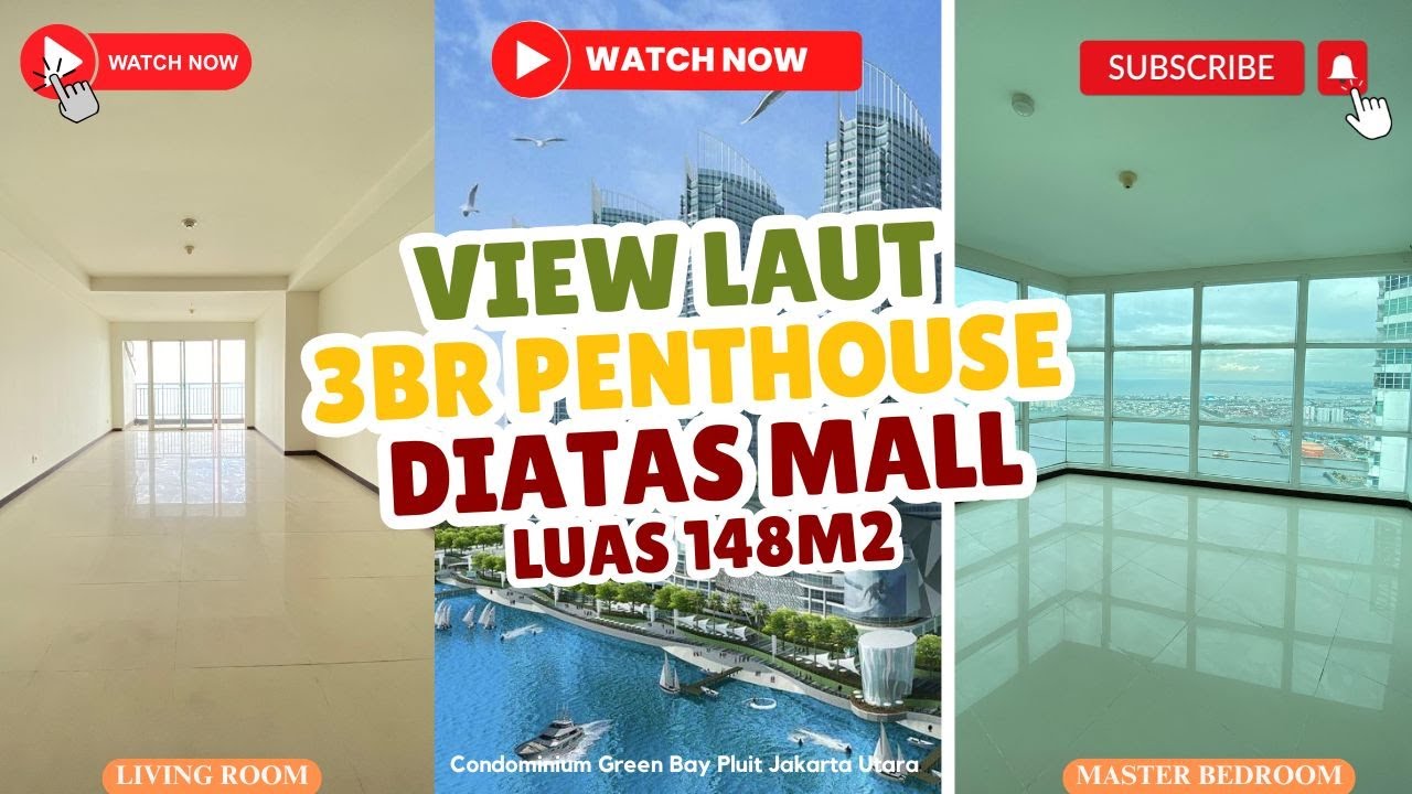 Penthouse Green Bay Pluit 3Br 148M² View Laut Lepas, Langsung di Atas Baywalk Mall, Fasilitas Security 24Jam,Lobby dan Resepsionis,Kebersihan Gedung,Kolam Renang, Area Olah Raga(Gym dan Lapangan),Garden,Kids Playground,Taman