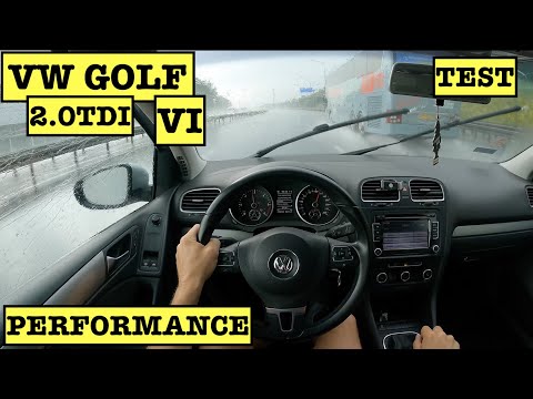 2010 VW Golf 6 2.0 TDi 140HP 3d | POV Test Drive | Performance | 0-100
