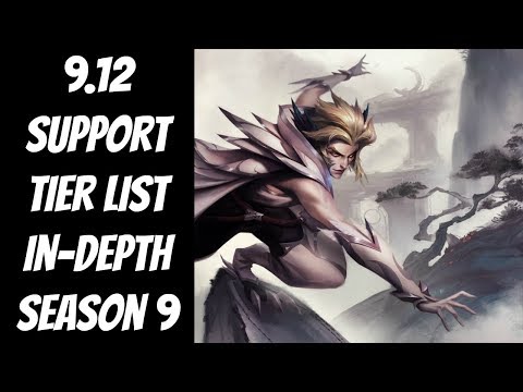 9.12 Support Tier List In-Depth -- Diamond Analysis -- League of Legends