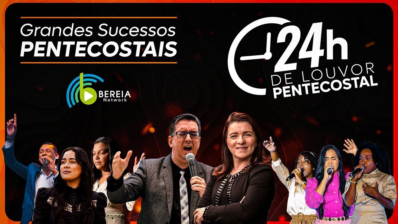 Adoração e Louvor - 24 Horas de Hinos Pentecostais - Rádio Online 24 Horas - Bereia Music Ao Vivo