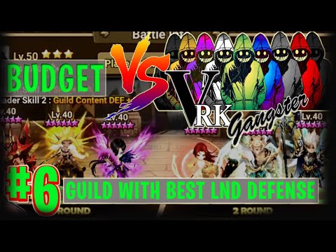 BUDGET TEAM VS CRAZY VRK GANGSTER FAMOUS LND DEFENSE - isengdudegame Summoners War
