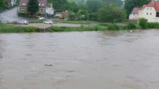 preview picture of video 'Hochwasser in Leisnig 2013'