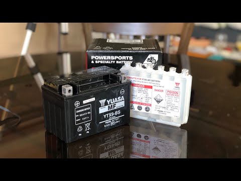 How to activate and install a motorcycle battery