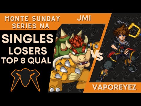 JMi (Bowser) vs VaporeyeZ (Sora) - SSF2 Losers Top 8 Qualifier - Monte Sunday Series NA