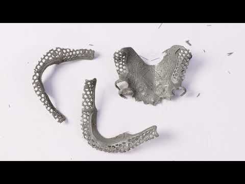 Cutting and polishing RPD after Metal 3d printing  FASTFORM #dental3dprinting