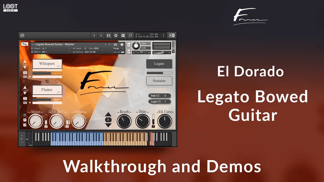 El Dorado: Legato Bowed Guitar // Kontakt // Walkthrough // David Forner