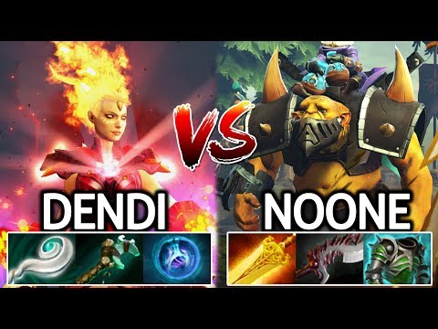 DENDI Lina VS NOONE Alchemist - Epic TOP Pro Mid Battle 7.22 Dota 2