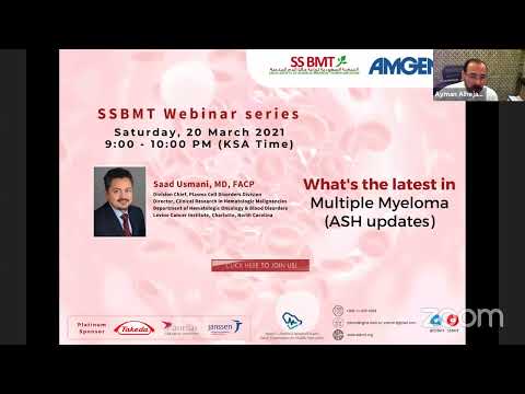 SSBMT Webinar Series - 20 March