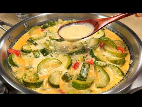 It’s so delicious! In the summer you should eat more Zucchini! New way to cook Zucchini # 323