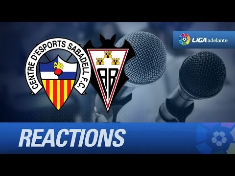 Rueda de prensa de Olmo tras el CE Sabadell (6-1) Albacete Balompié - HD