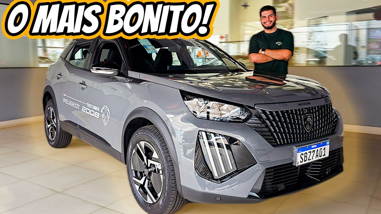 Peugeot 2008 GT 2025 - SUV compacto MAIS BONITO DO MERCADO mas tem alguns deslizes!