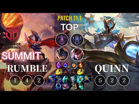 SB Summit Rumble vs Quinn Top - KR Patch 11.1