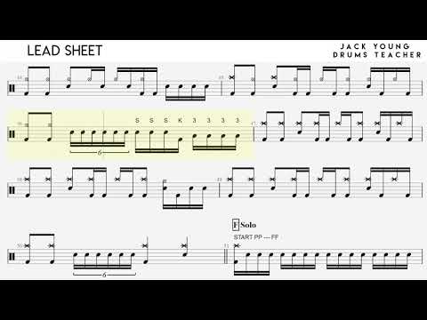 How to play Lead Sheet on Drums - Rockschool Grade 8