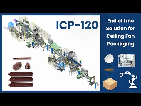 End-of-Line Packaging Automation for Ceiling Fans | Case Packing Solution | 8484922042