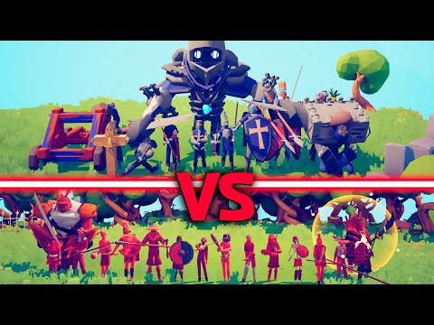 MELEE UNITS TEAM vs MEDIEVAL TEAM - Totally Accurate Battle Simulator | TABS