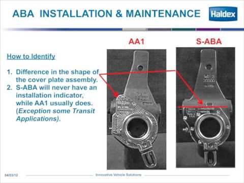 Haldex Methods and Practices of ABA Installation - Part One: Identification