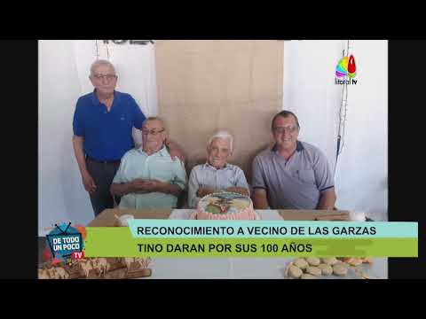 Reconocimiento a un Vecino de Las Garzas | Tino Daran y sus 100 años