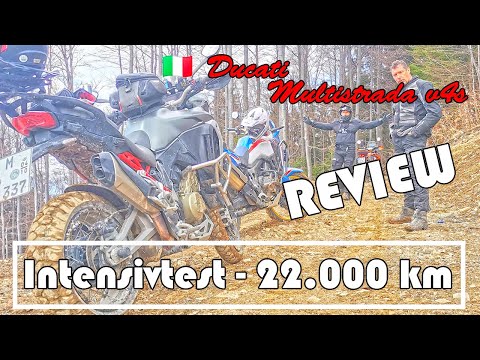 INTENSIVE TEST 22000km Ducati Multistrada v4s. WEAK POINTS and PLUS POINTS. REVIEW, endurance test