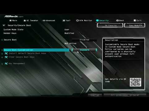 How to Enable Secure Boot in Asrock A320M / B450 motherboards