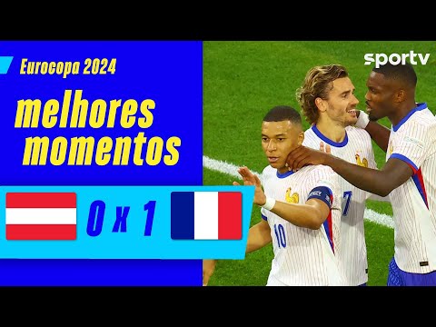 Gols e lances de Austria x França