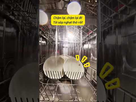Dùng máy quay ghi lại cách máy rửa bát hoạt động #congnghe #smartphone #apple