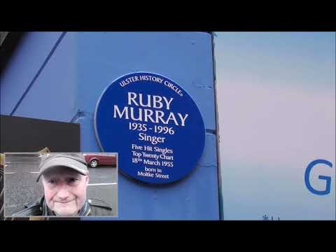 Ruby Murray Blue Plaque Donegall Rd Belfast Gone but Not Forgotten