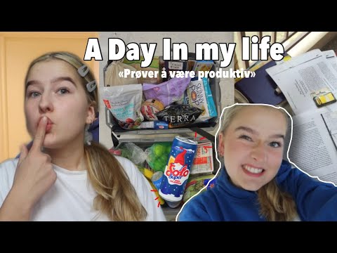 En Dag I Mitt Liv✨//prøver å være produktiv📚//alene hjemme!