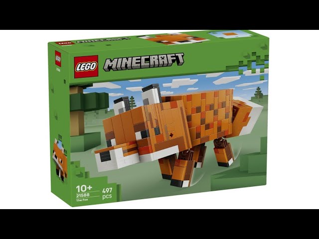 Vídeo relacionado con LEGO Minecraft El Zorro - Figura Articulada de Animal de Juguete - Maqueta 3D con Accesorios - Decoración para el Dormitorio - Regalo Gamer de Cumpleaños para Niños y Niñas de 10+ Años - 21588