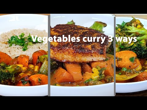 You Have to Try This Vegetable Curry | blackened Salmon | Brown Rice | Curry Recipe