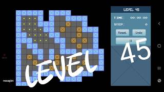 Classic Sokoban Level 45 | without UNDO | Solution 1 - 90