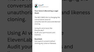 Your Voice Is Now an AI Safety Issue #voicecloning #AISafety #ResponsibleAI #youtubeshorts #ai