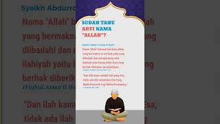 Download lagu sudah tahu arti nama Allah? #allah #dakwahislam mp3 Download lagu sudah tahu arti nama Allah? #allah #dakwahislam mp3