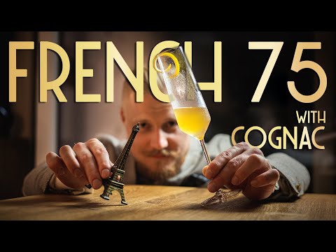 French 75 Cocktail with Cognac