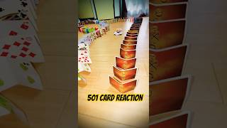 501 Playing Cards FALL Like Magic! 😱🃏🔥”#shortsfeed #shorts