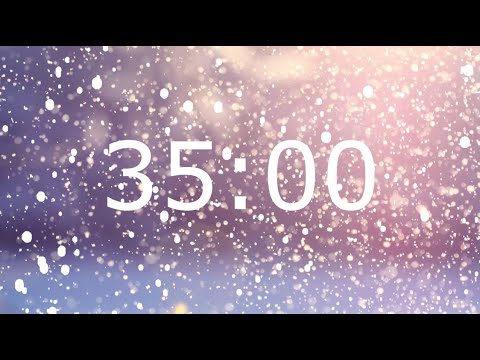 35 Minute Winter Timer with Relaxing Music and Alarm