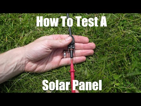 Part of a video titled How To Test A Solar Panel Is Working With A Multimeter #shorts #solar