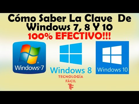 Cómo Saber La Clave o Licencia De Windows 7, 8 Y 10 EFECTIVO!!!!