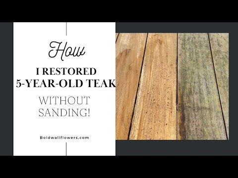 How I Restored 5-Year-Old Teak Without Sanding | Starbrite Teak Cleaner & Sealer Review