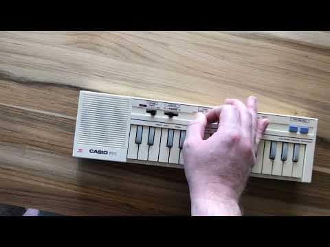 Casio PT-1 29-Key Mini Synthesizer 1982 - 1988 - Pastels-Cream image 7