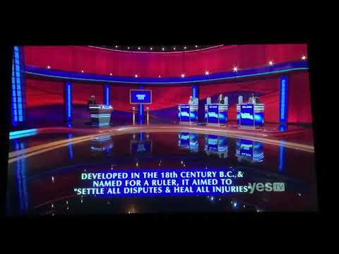 Final Jeopardy, “Ancient Texts” - Brian Adams Day 2 (10/26/20)