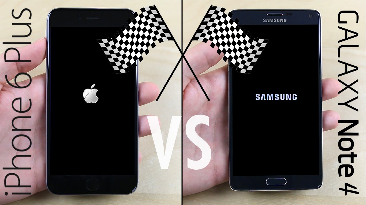 Galaxy Note 4 vs. iPhone 6 Plus Speed Test