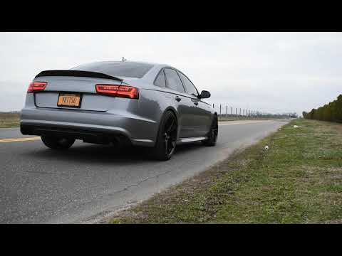 Audi S6 exhaust rev, fly by, launch control