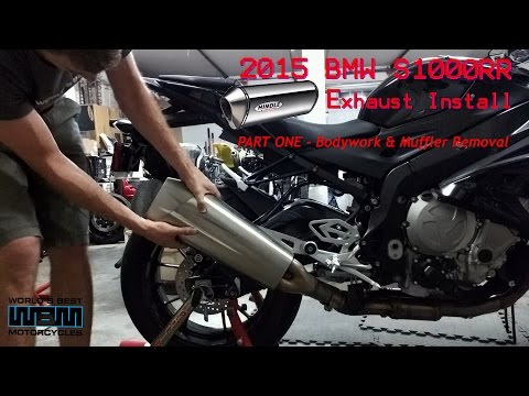 2015 S1000RR Hindle Exhaust Install - Part One - Bodywork & Muffler Removal