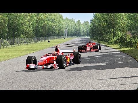 Ferrari F1 2018 vs Ferrari F1 2004 - Old Monza