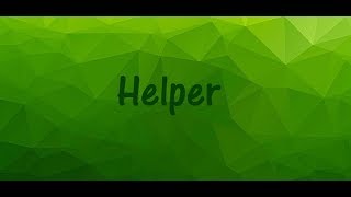 application for helper on my server!