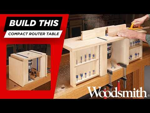 Building a Compact Router Table That Folds Up for Easy Storage